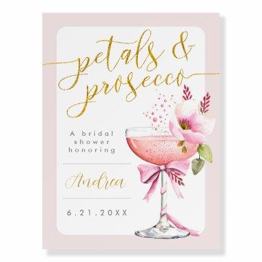 Elegant Petals and Prosecco  Sign