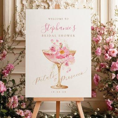 Elegant Petals and Prosecco Floral  Foam Board