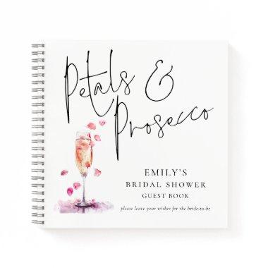 Elegant Petals Prosecco  Guest Book