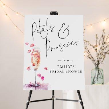 Elegant Petals Prosecco Welcome to Bridal Shower Foam Board