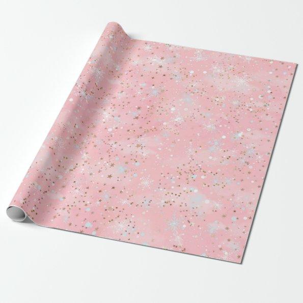 Elegant Pink and Gold Wrapping Paper