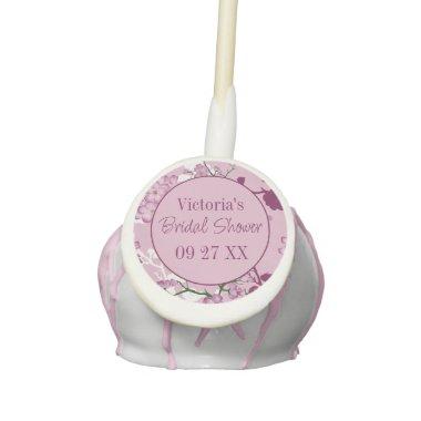 Elegant Pink Cherry Blossoms  Cake Pops
