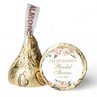 Elegant Pink Floral Custom Gold  Hershey®'s Kisses®