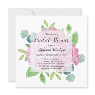Elegant Pink Hydrangea Eucalyptus