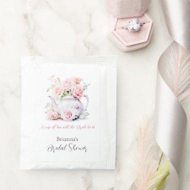 Elegant Pink Roses  Tea Bag Drink Mix