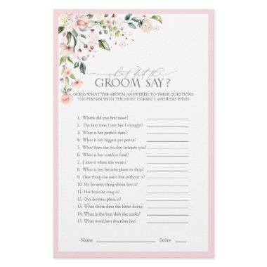 Elegant Pink Watercolor Floral  Game
