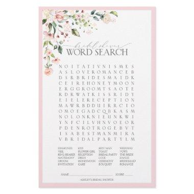 Elegant Pink Watercolor Floral  Game
