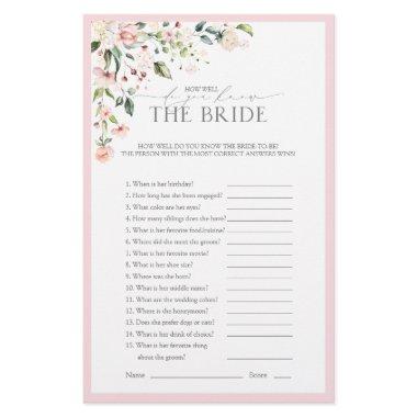 Elegant Pink Watercolor Floral  Game