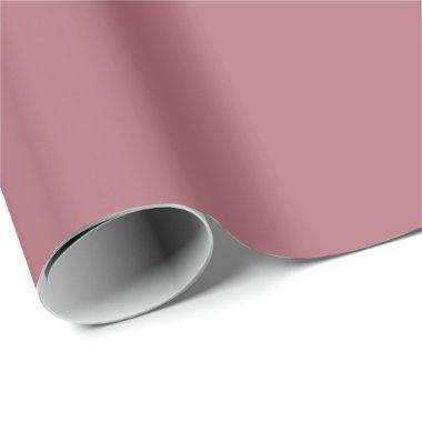 Elegant Plain Blank Template Solid Color Rose Gold Wrapping Paper