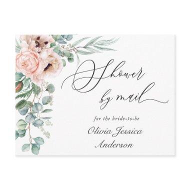 Elegant Poppy Eucalyptus Bridal Shower By Mail PostInvitations