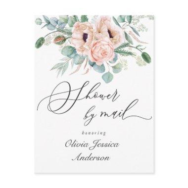 Elegant Poppy Eucalyptus Bridal Shower By Mail PostInvitations