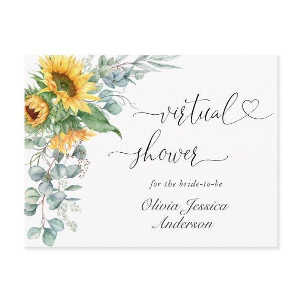 Elegant Poppy Eucalyptus Bridal VIRTUAL Shower Post