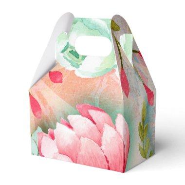 Elegant Pretty Flower Thank You Party Favor Favor Boxes