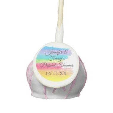 Elegant Rainbow Personalized Lesbian  Cake Pops