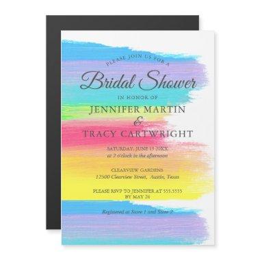 Elegant Rainbow Two Brides Lesbian  Magnetic