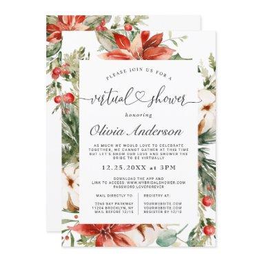 Elegant Red Poinsettia Virtual