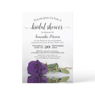 Elegant Reflecting Royal Purple Rose