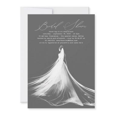 Elegant Romantic Minimalist Grey