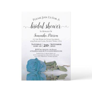 Elegant Romantic Turquoise Blue Rose
