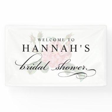 Elegant Rose Garden Bridal Shower Banner