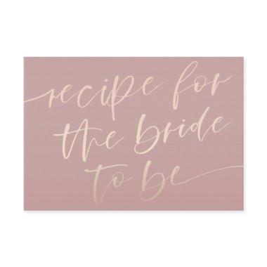 Elegant Rose Gold Calligraphy  Enclosure