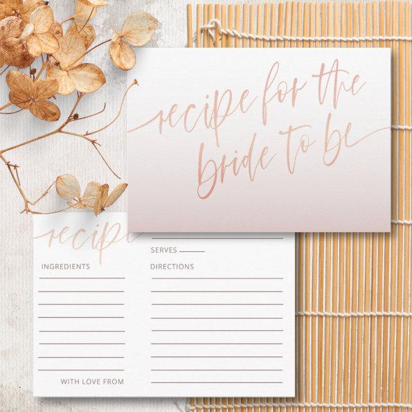 Elegant Rose Gold Calligraphy  Enclosure