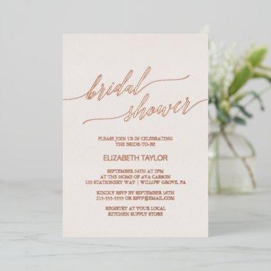 Elegant Rose Gold Foil | Blush Pink  Foil
