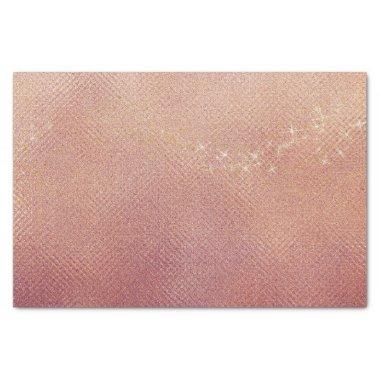 Elegant Rose Gold Glitter Girly Sparkle Bridal Tissue Paper