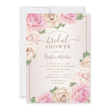 Elegant Rose Gold Watercolor Floral