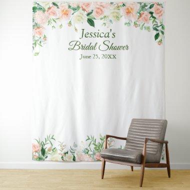 Elegant Roses Bridal Shower Photo Booth Backdrop