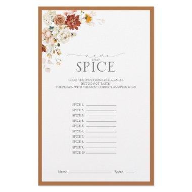 Elegant Rust Orange Floral  Game