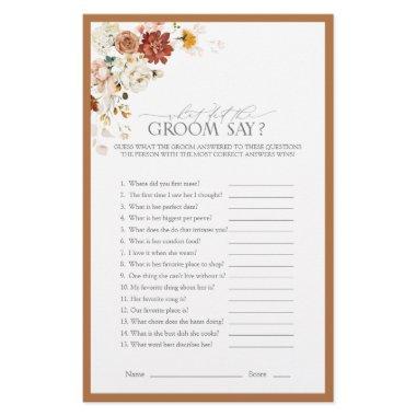 Elegant Rust Orange Floral  Game