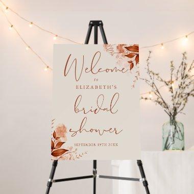 Elegant Rustic Floral  Welcome Sign
