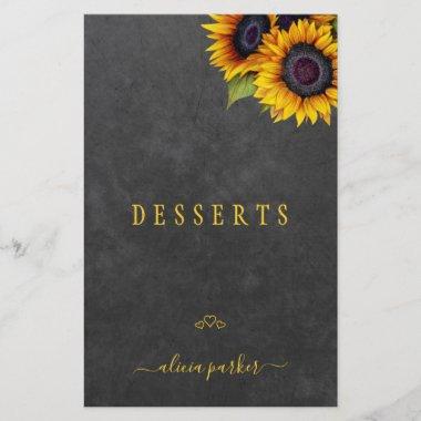 Elegant rustic floral gold script cookbook divider