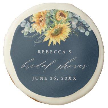 Elegant Rustic Sunflower  Sugar Cookie