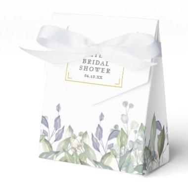 Elegant Sage Lilac Greenery Bridal Shower Favor Boxes