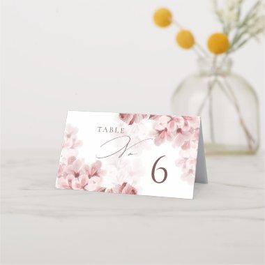Elegant Sakura Branch Wedding table number 6 Place