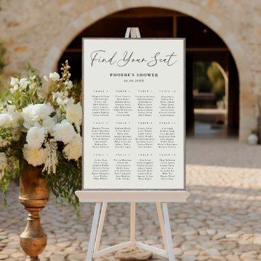 Elegant Script  Seating Chart