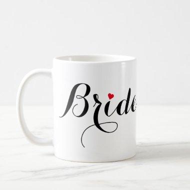 Elegant Script Bride Bridal Shower Wedding Party Coffee Mug