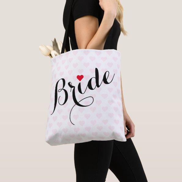Elegant Script Bride  Wedding Party Tote Bag