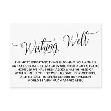 Elegant Script Honeymoon Wishing Well Enclosure
