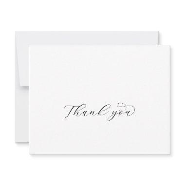 Elegant Script Thank You Invitations