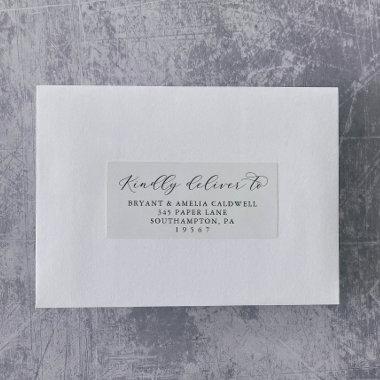Elegant Script Wedding Guest Address Labels