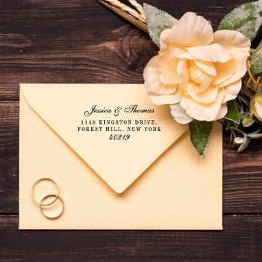Elegant Script Wedding Self-inking Stamp