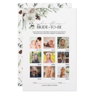 Elegant Script Winter Floral  Game