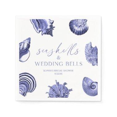 Elegant Seashells & Wedding Bells  Napkins