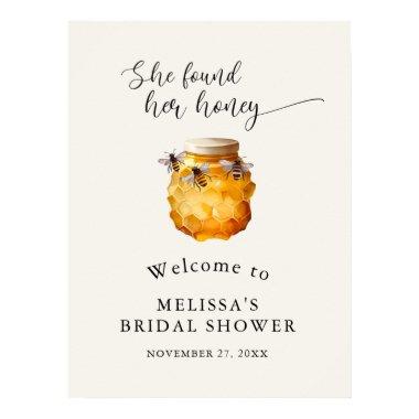 Elegant She Found Her Honey  Welcome Poster