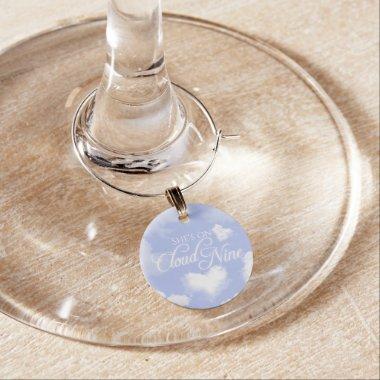 Elegant She's on Cloud Nine  Wine Charm