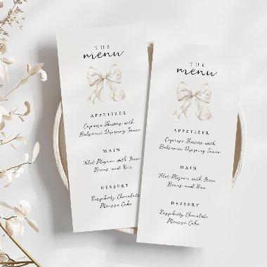 Elegant She's Tying the Knot Bow  Menu