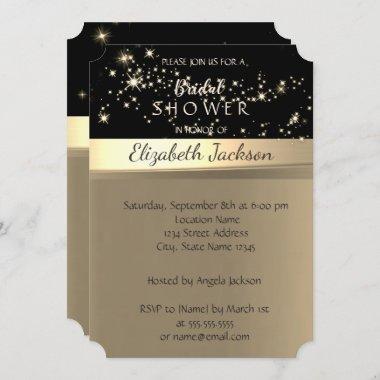Elegant Shiny Chic Bridal Shower Invitations